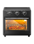 Paris Rhone 17 QT Air Fryer Toaster Oven with Viewing Window,11-in-1 Large Convection oven,Black