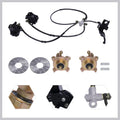 Miumaeov 4 Stud Front Steering Knuckle Spindle Wheel Hub Assembly Caliper Rotor Go Kart Steering Kit for 125cc-250cc ATV 4 Wheel Karts