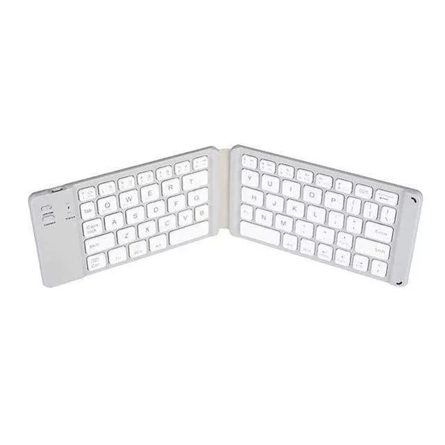 Folding Wireless Keyboard For Verve Connect, ZMax 11 - Rechargeable Portable Compact for Consumer Cellular Verve Connect, ZMax 11