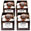 Fresh Roasted Coffee, Ethiopian Sidamo Guji Coffee Pods, Light Roast, K-cup Compatible, 72 Count
